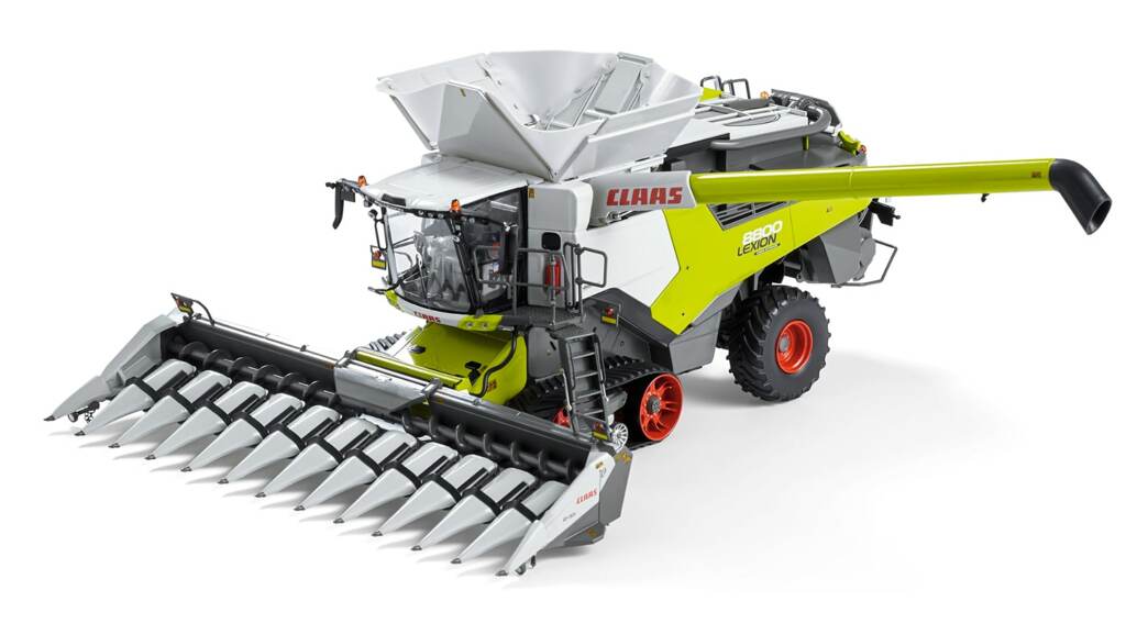 Claas Lexion 8800 Terra Trac MY23 + 12-30c Nordamerika Edition  Modell von MarGe Models 1:32
