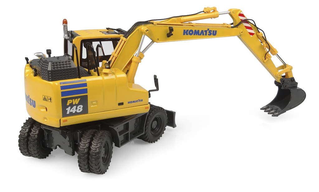 Komatsu PW148-11 Mobilbagger Modell von Universal Hobbies 1:50