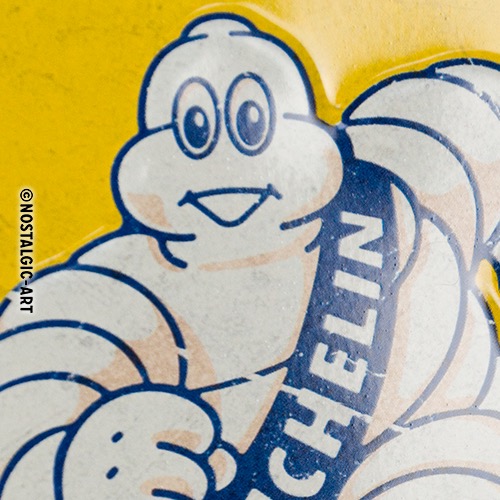Michelin- Logo Evolution Blechschild 30 x 40 cm  Modell von  Nostalgic-Art. Der Originalhersteller ist Michelin.