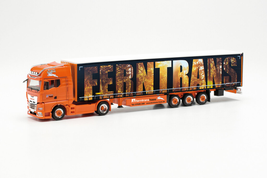 MAN TGX GX Individual 15m Gardinenplanen-Sattelzug Ferntrans Haas-1