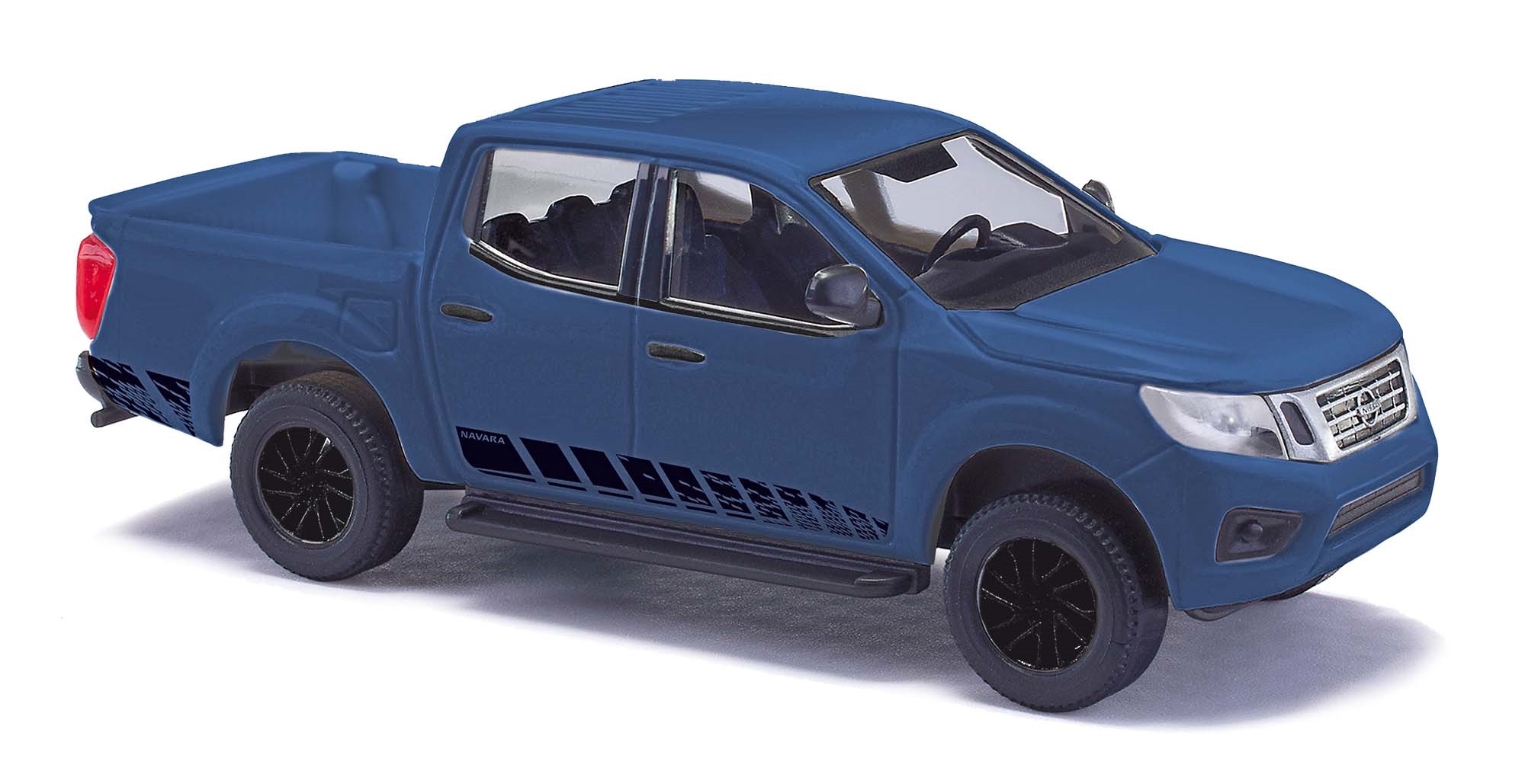 Nissan Nawara N-Guard Bj. 2015 blau Modell von Busch 1:87