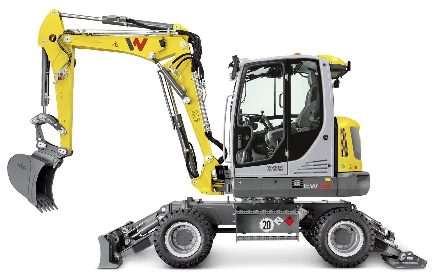 Wacker Neuson EW65 Mobilbagger Modell von Siku 1:50