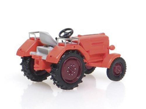 Borgward Traktor –Prototyp– orange Modell von NPE Modellbau 1:87