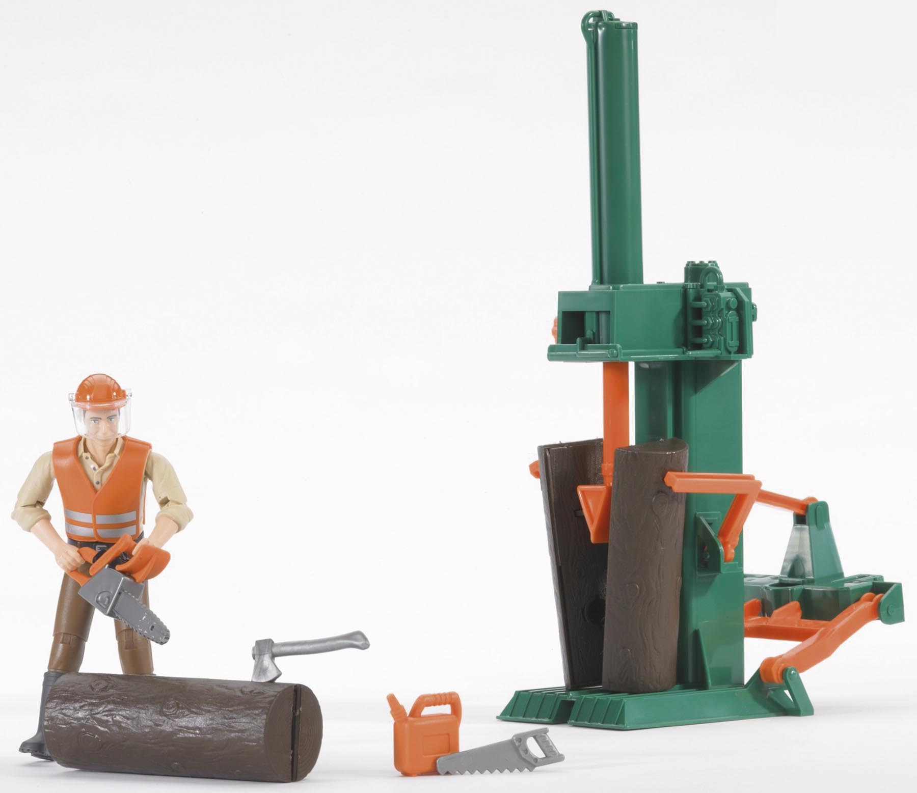 Holzspalter Forstwirtschaft (Kleidungsfarben gemischt sortiert) Modell von Bruder