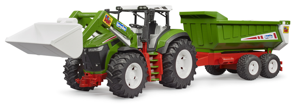 Roadmax Traktor mit Frontlader und Kippanhänger-1