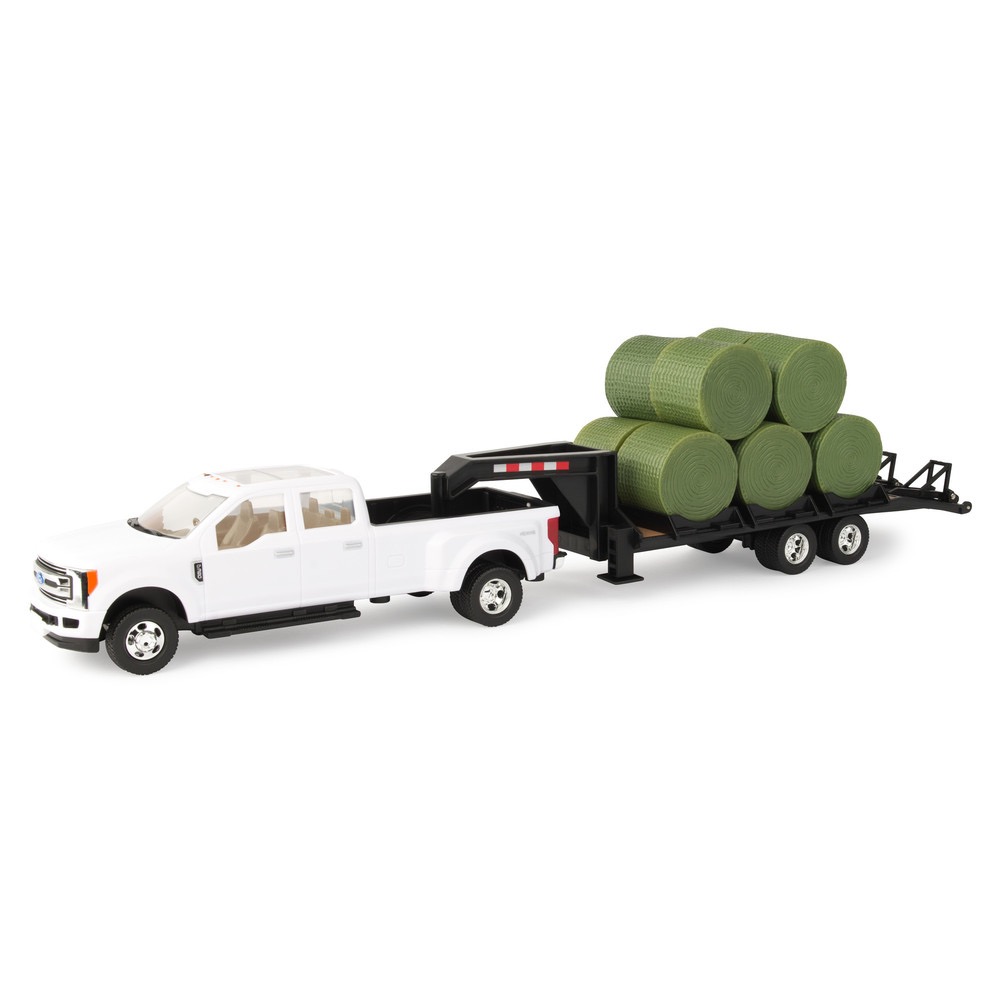 Ford F350 mit Gooseneck Trailer + Ballen