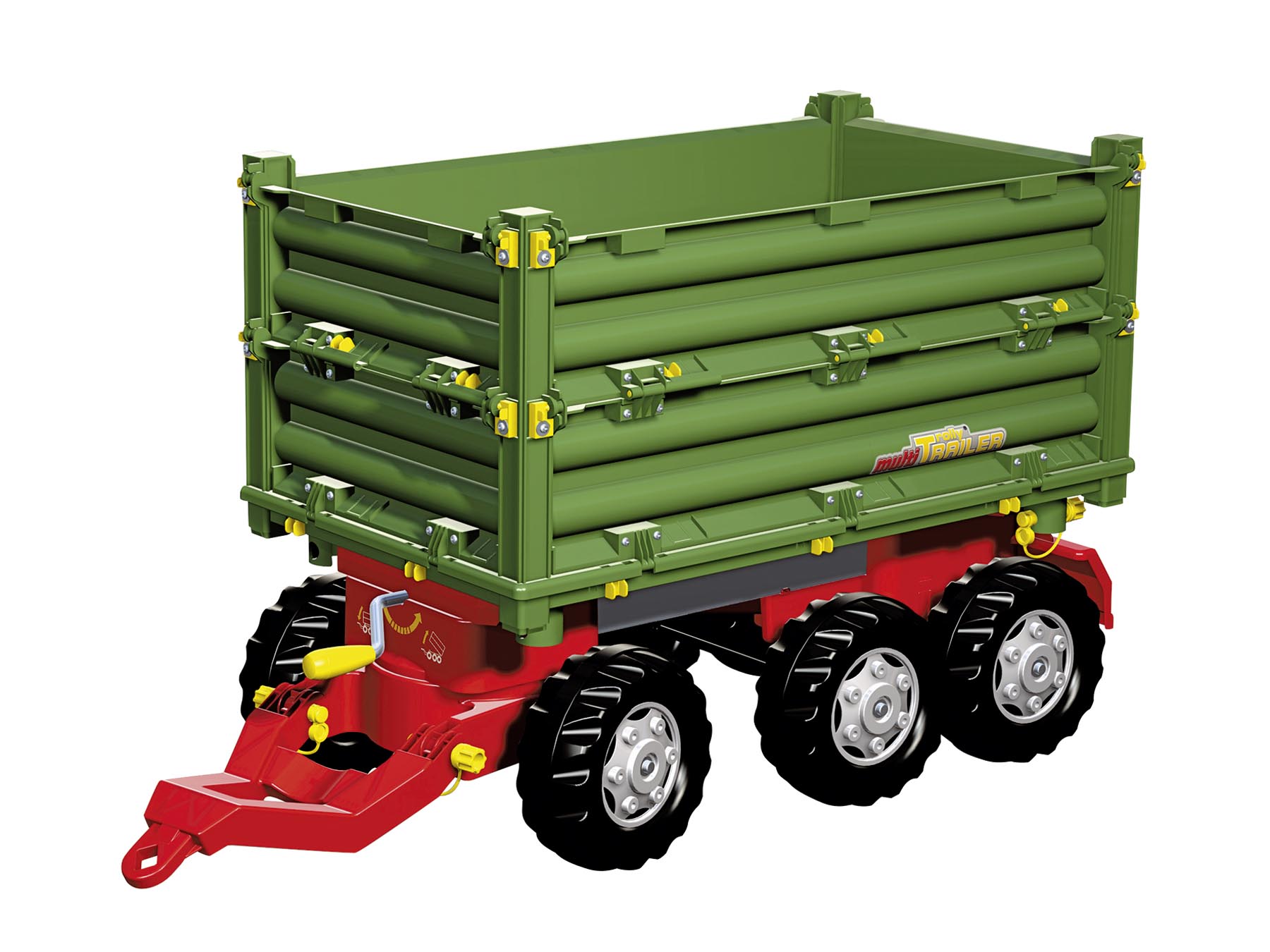 Multi Trailer Dreiseitenkipper mit Kurbel grün/rot
