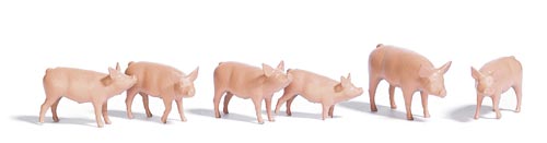Schweine-Set Modell von Busch 1:87