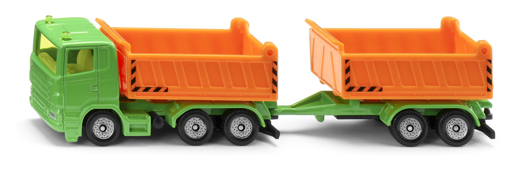 Lkw mit Kippmulde und Anhänger-1