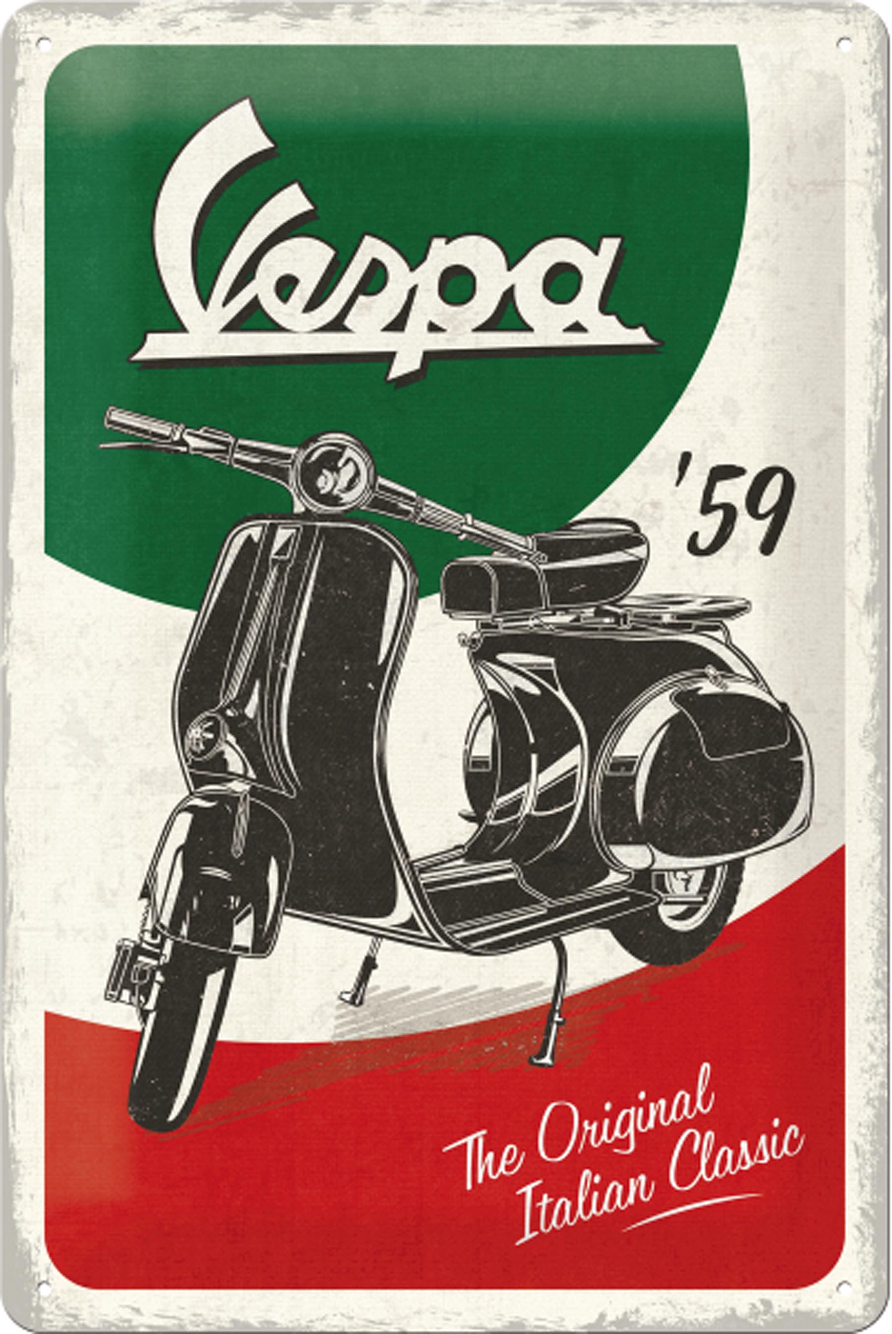 Blechschild Vespa - The Original Italian Classic