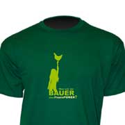 T-Shirt „Was wär’ der Bauer ohne FrauenPOWER?“ (grün)