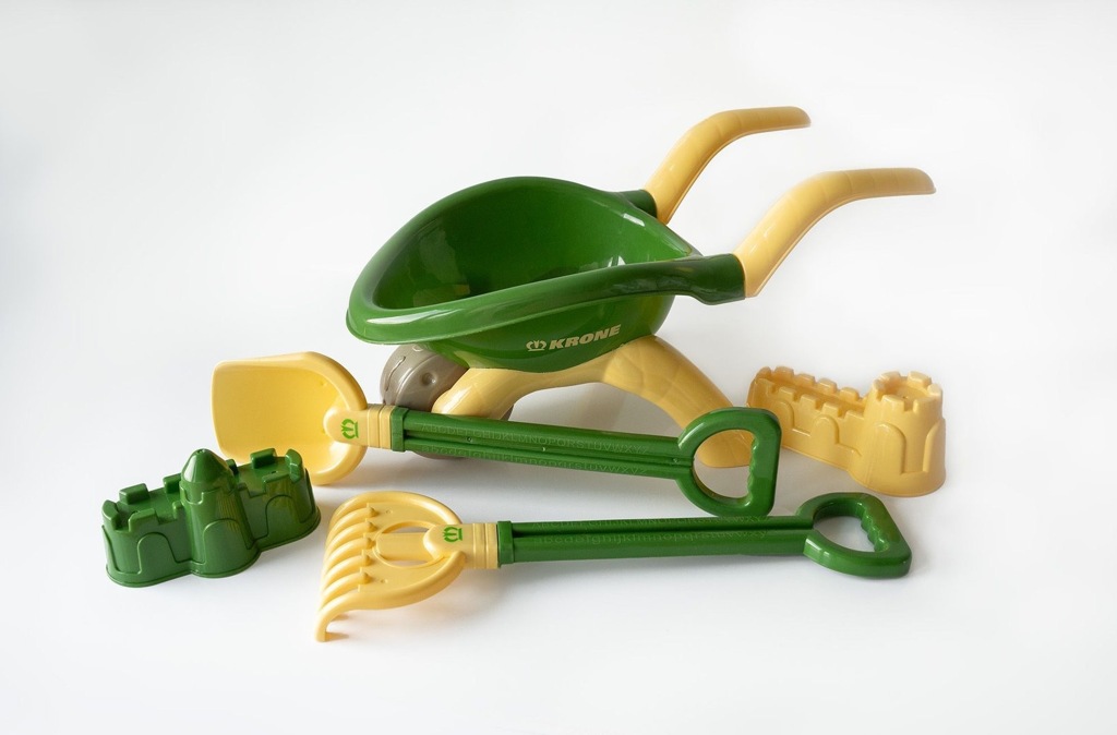 Krone Schubkarre inkl. 4 Sandspielzeuge-1