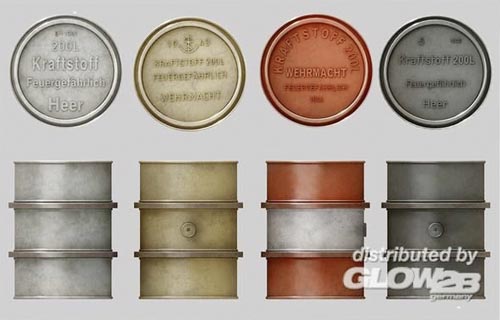 Kraftstofffässer Set Modell von MiniArt 1:35