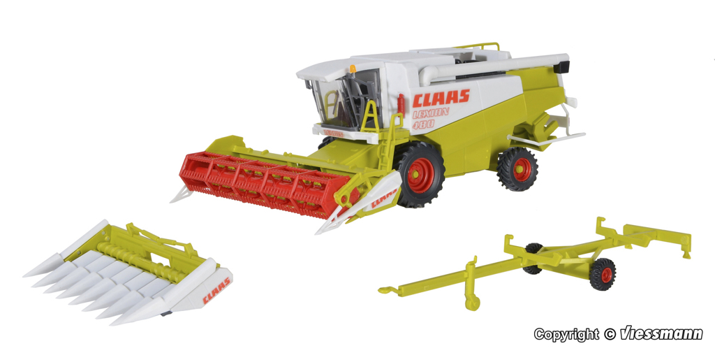 Claas Mähdrescher mit Schneidwerk und Maisgebiss (Bausatz)-1