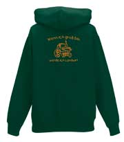 Kapuzenpullover Kind „Wenn ich groß bin, werde ich Landwirt“ (grün)