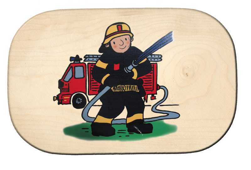 Frühstücksbrett Feuerwehrmann-1
