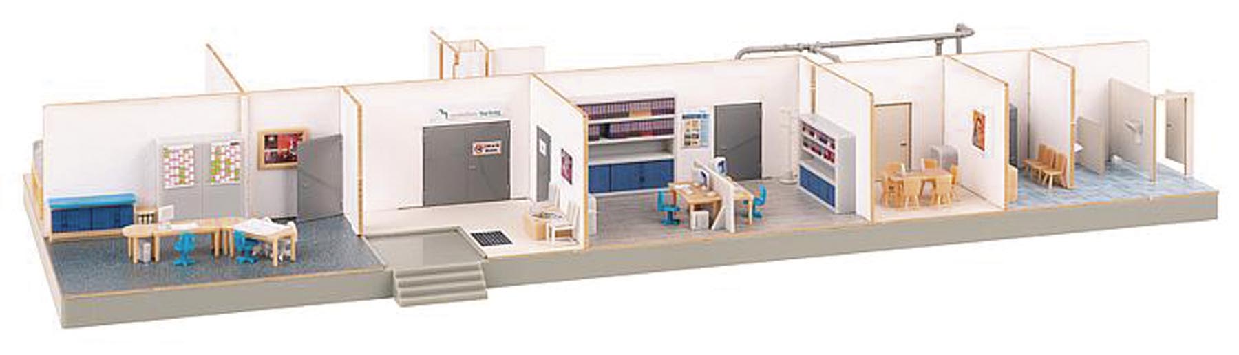 Werkstatt mit Inneneinrichtung Bausatz Modell von Gebr. Faller 1:87