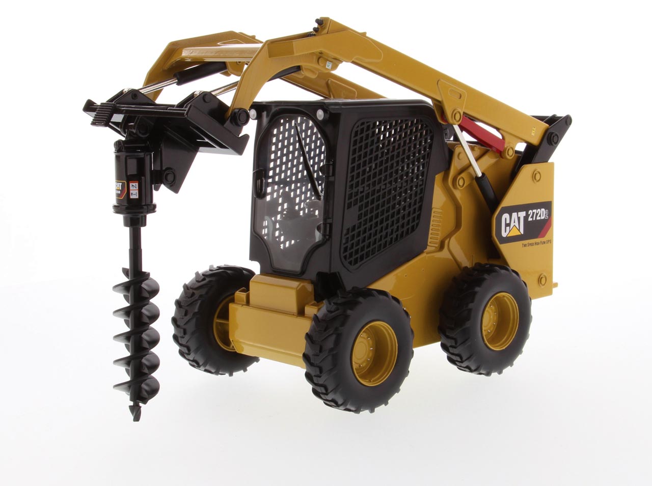 Cat 272D2 Kompaktlader mit Anbauteilen Modell von DieCast Masters 1:16