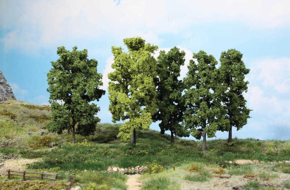 5  Laubbäume 18 cm Modell von Heki