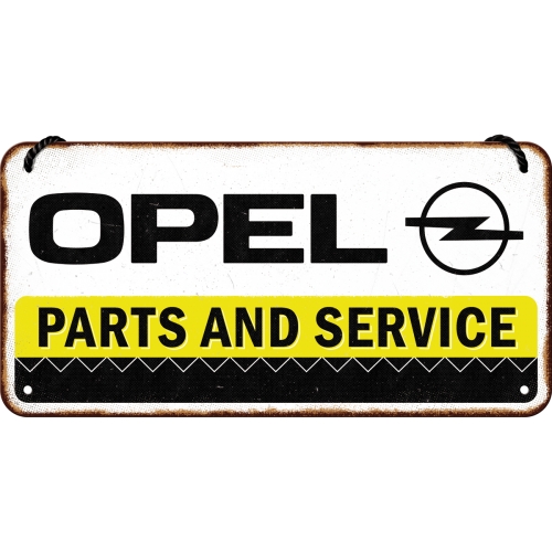 Hängeschild Opel Parts & Service-1