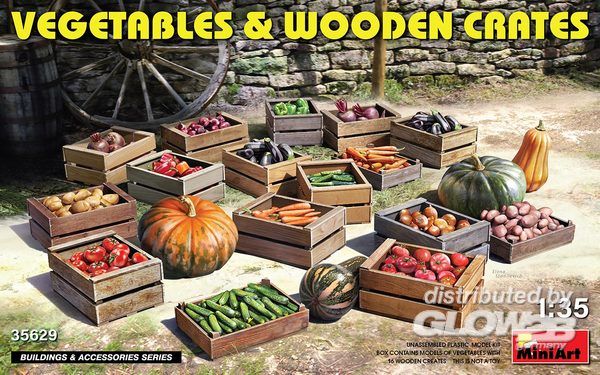 Gemüse und Holzkisten Bausatz-1
