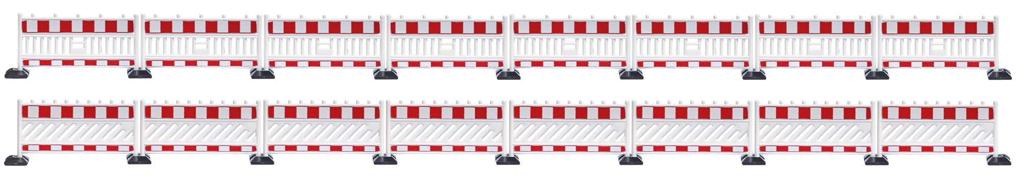 16 Absperrgitter (Bausatz) Modell von Busch 1:87