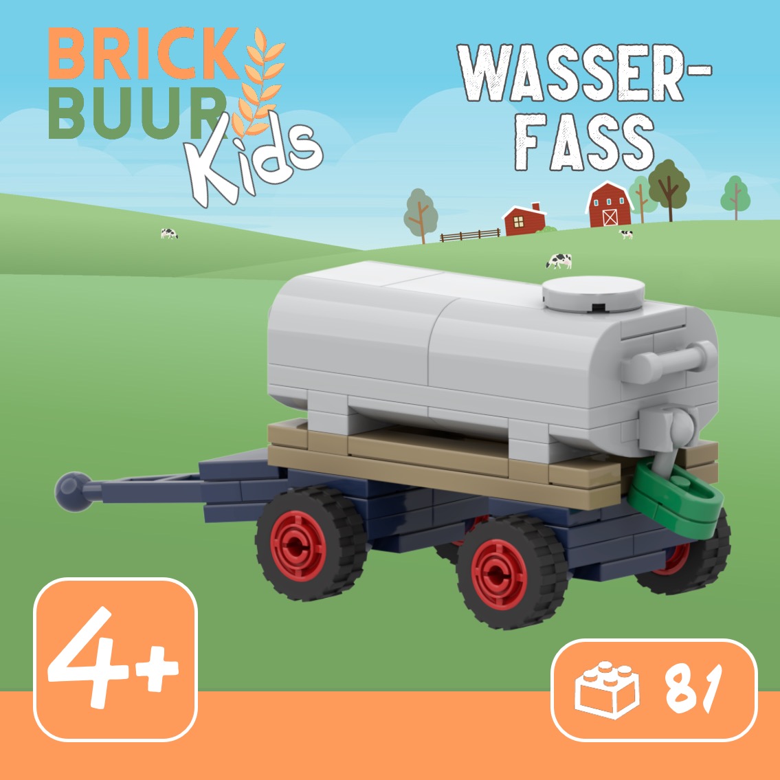 Wasserfass Modell von brickbuur 1:32
