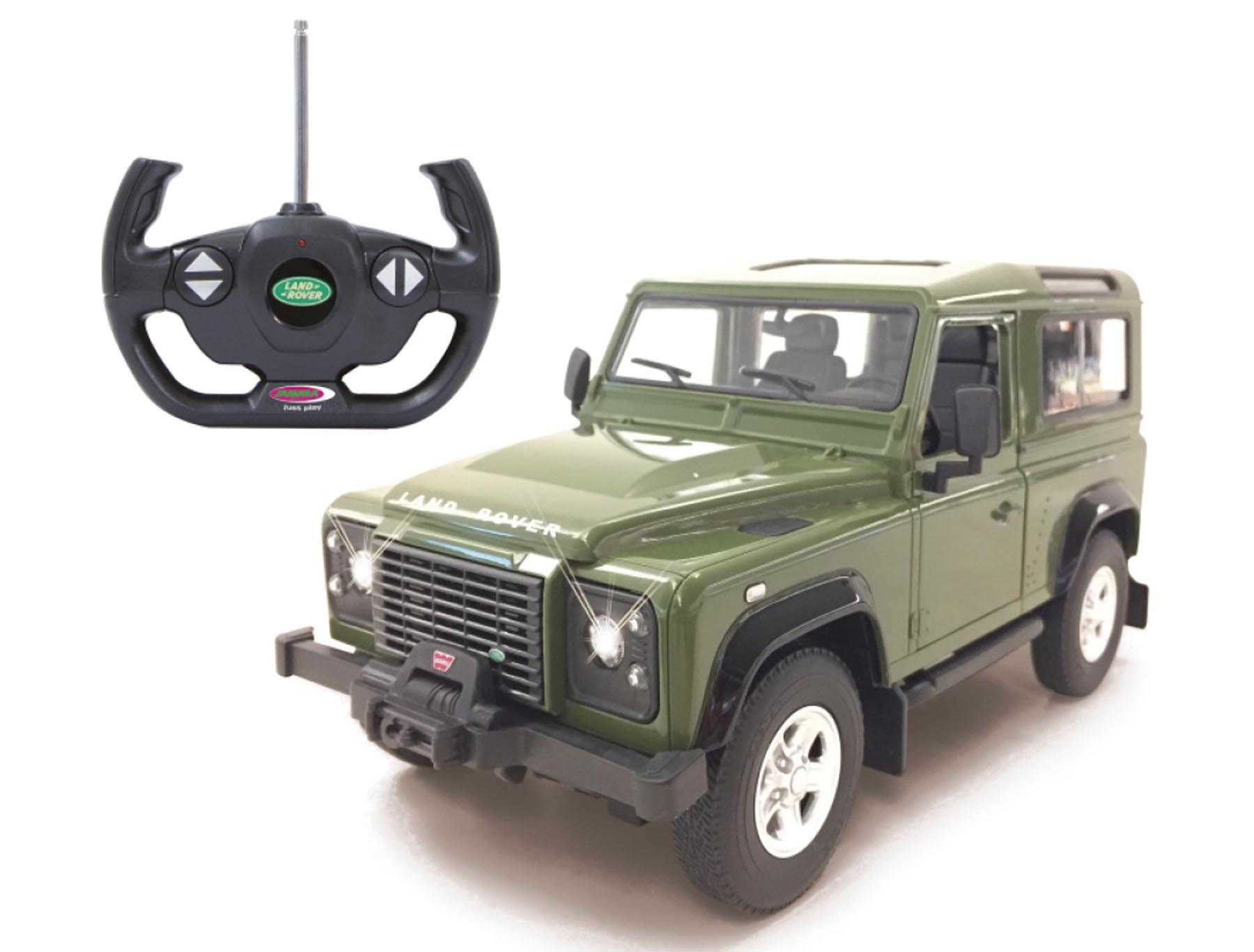 Land Rover Defender grün mit Fernsteuerung Modell von Jamara 1:14