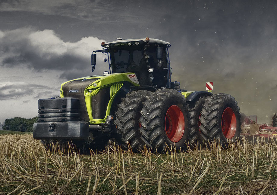 Poster Claas Xerion 5000 mit Zwillingsbereifung-1