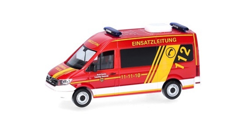 MAN TGE Bus Hochdach „Feuerwehr Gosslar/Einsatzleitung“ Modell von herpa 1:87