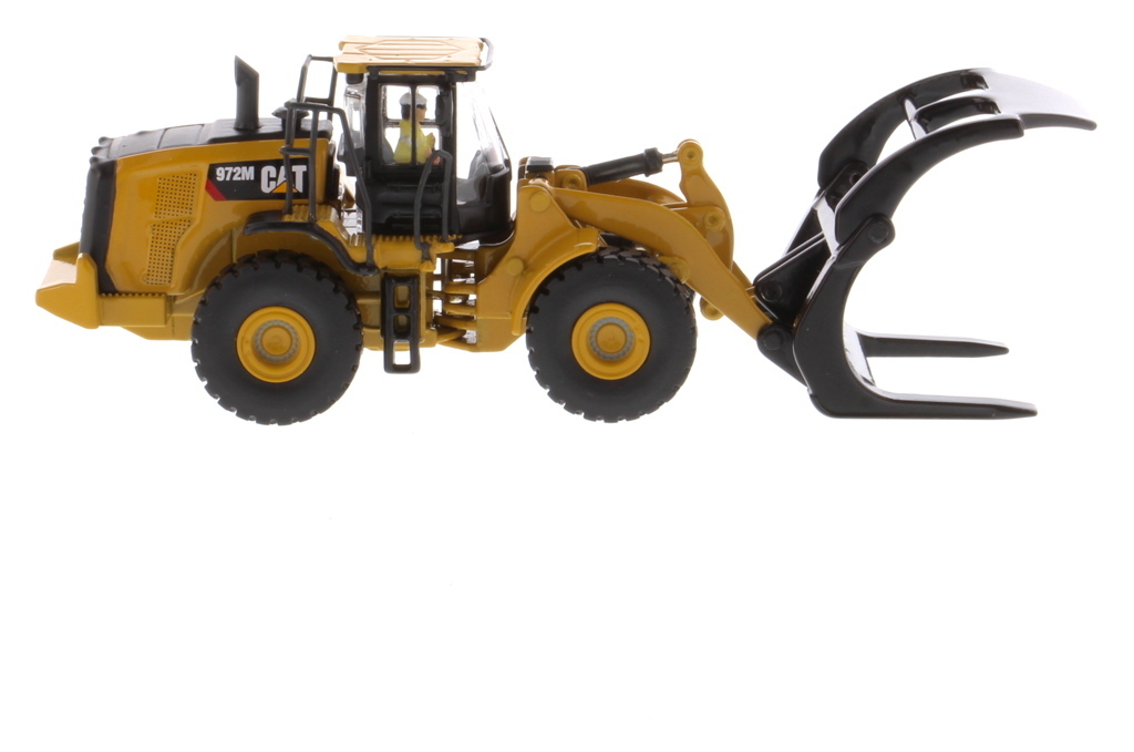 CAT 972M Radlader mit Astgabel Modell von DieCast Masters 1:87