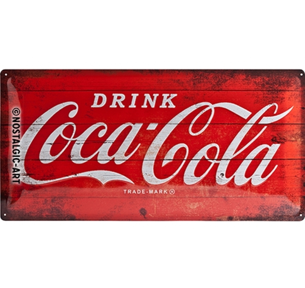 Blechschild Coca Cola Red Logo