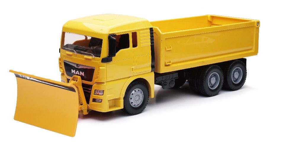 Man TGX XL mit Schneepflug  gelb