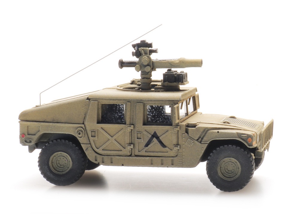 US Humvee Desert Armored TOW Modell von Artitec 1:87
