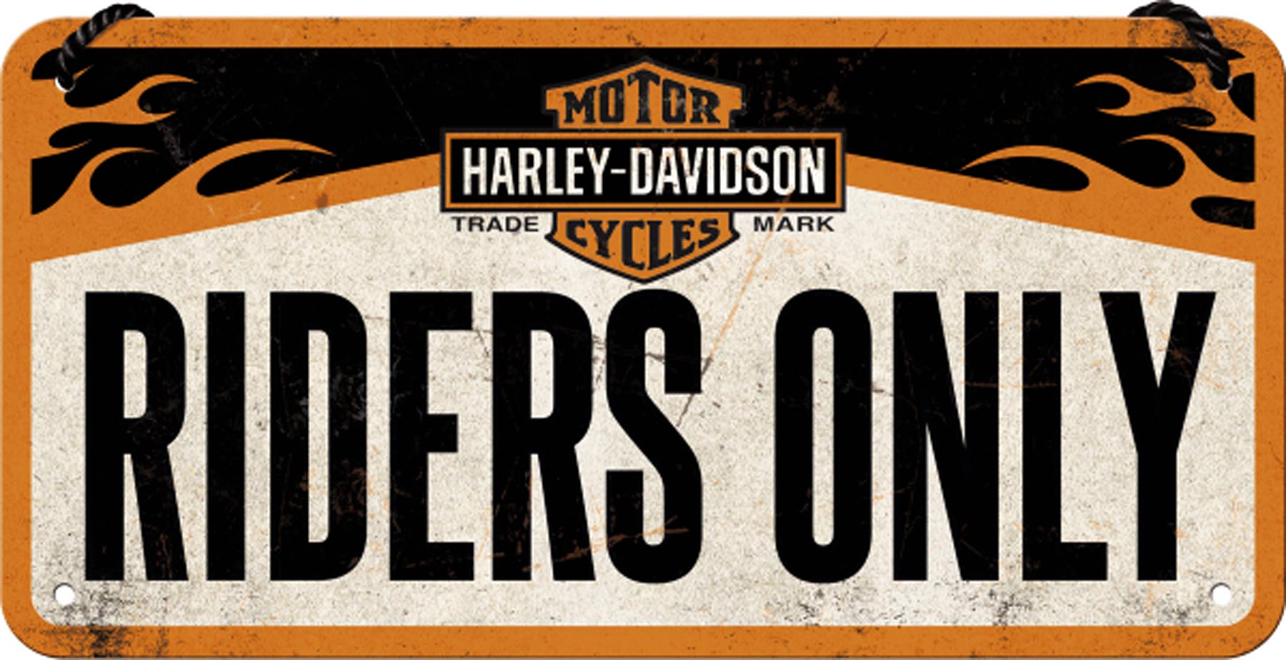 Hängeschild Harley-Davidson Riders only