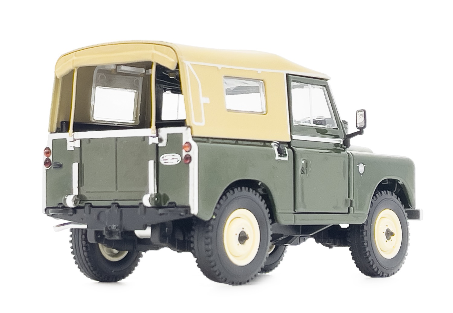 Land Rover Serie III 88 Softtop bronzegrün Modell von MarGe Models 1:32