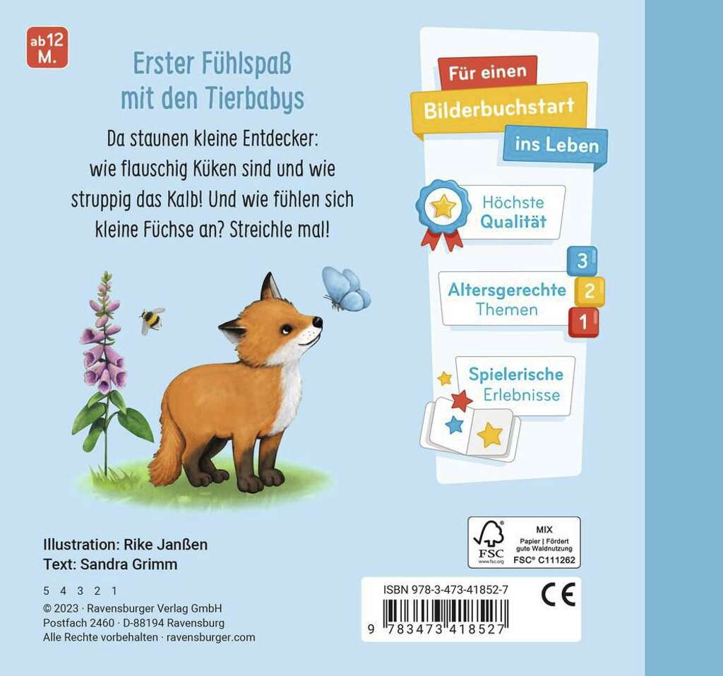 Mein erstes Fühlbuch: Meine liebsten Tierkinder