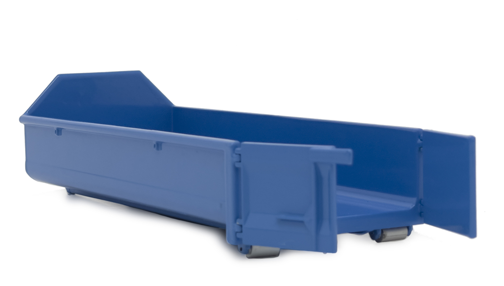 Container für Hakenlift Lkw blau Modell von MarGe Models 1:32
