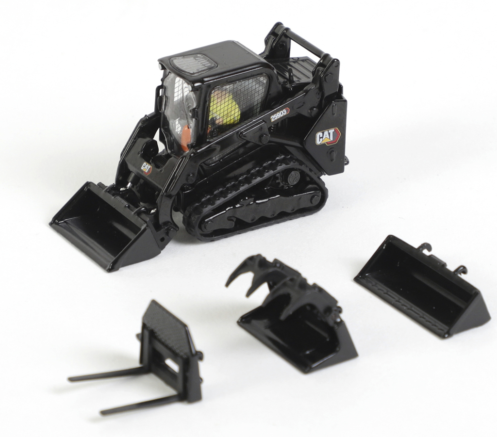 CAT 259D3 Kompakt-Raupenlader mit Anbaugeräten schwarz-1