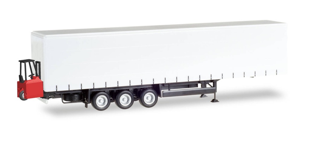 Schmitz Gardinenplanenauflieger, 3-Achs mit Mitnahmestapler-1