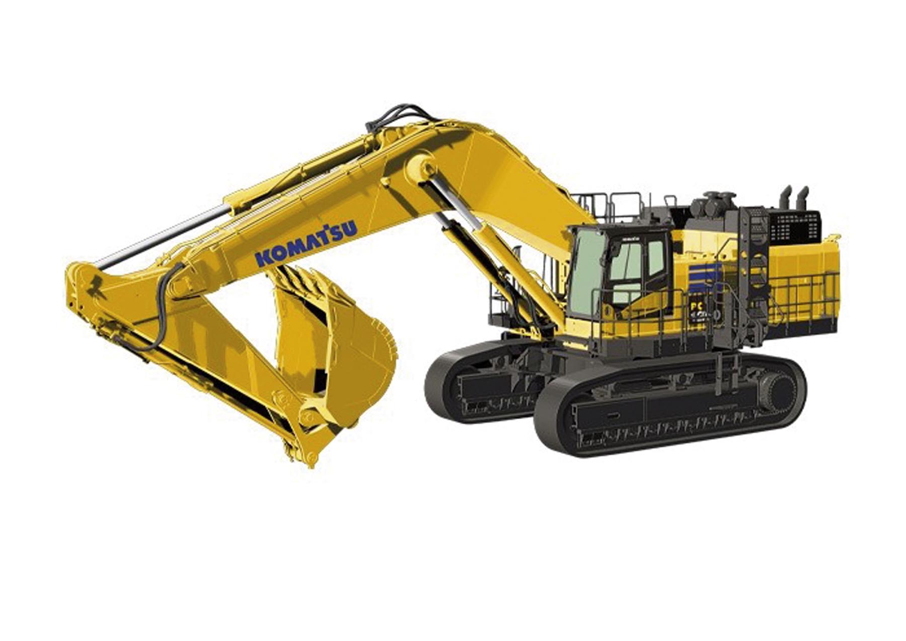 Komatsu PC1250 Bagger mit Tieflöffel Modell von NZG 1:50