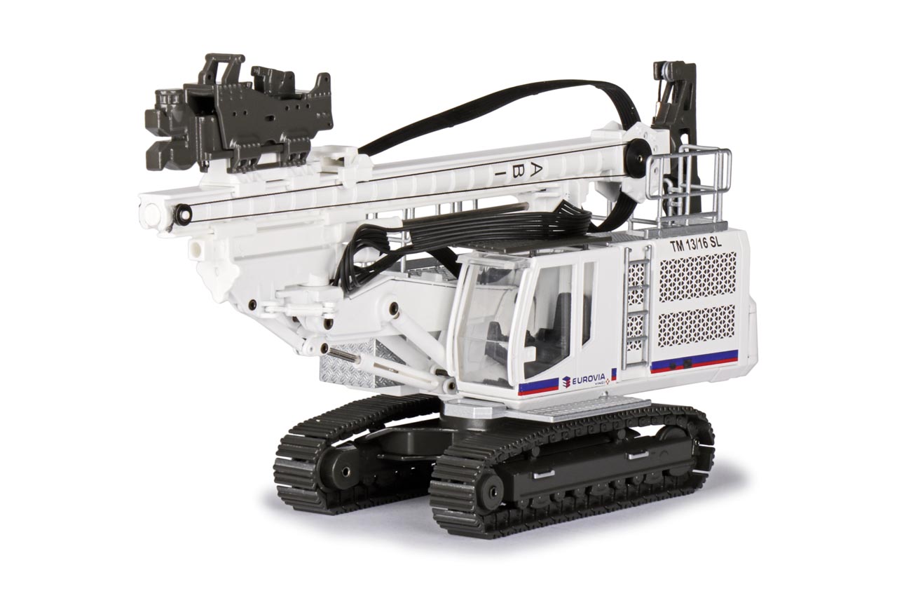 ABI Teleskopmäkler - Mobilrammsystem TM13/16 SL auf SR 30T Eurovia Modell von Conrad 1:50