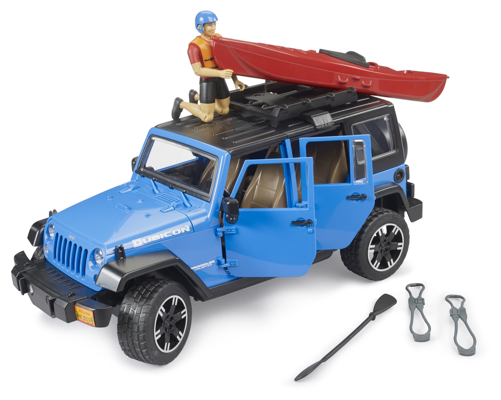 Jeep Wrangler Rubicon mit Kajak und Figur