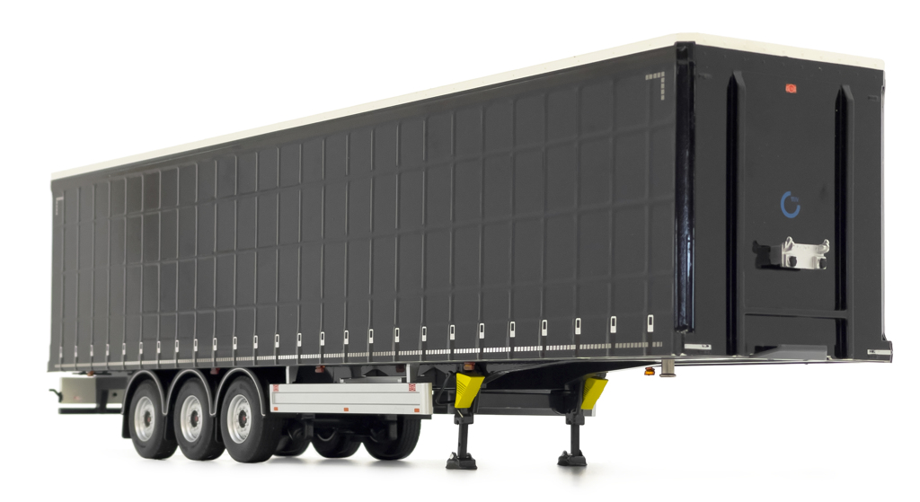 Pacton Schiebeplanenauflieger schwarz-1