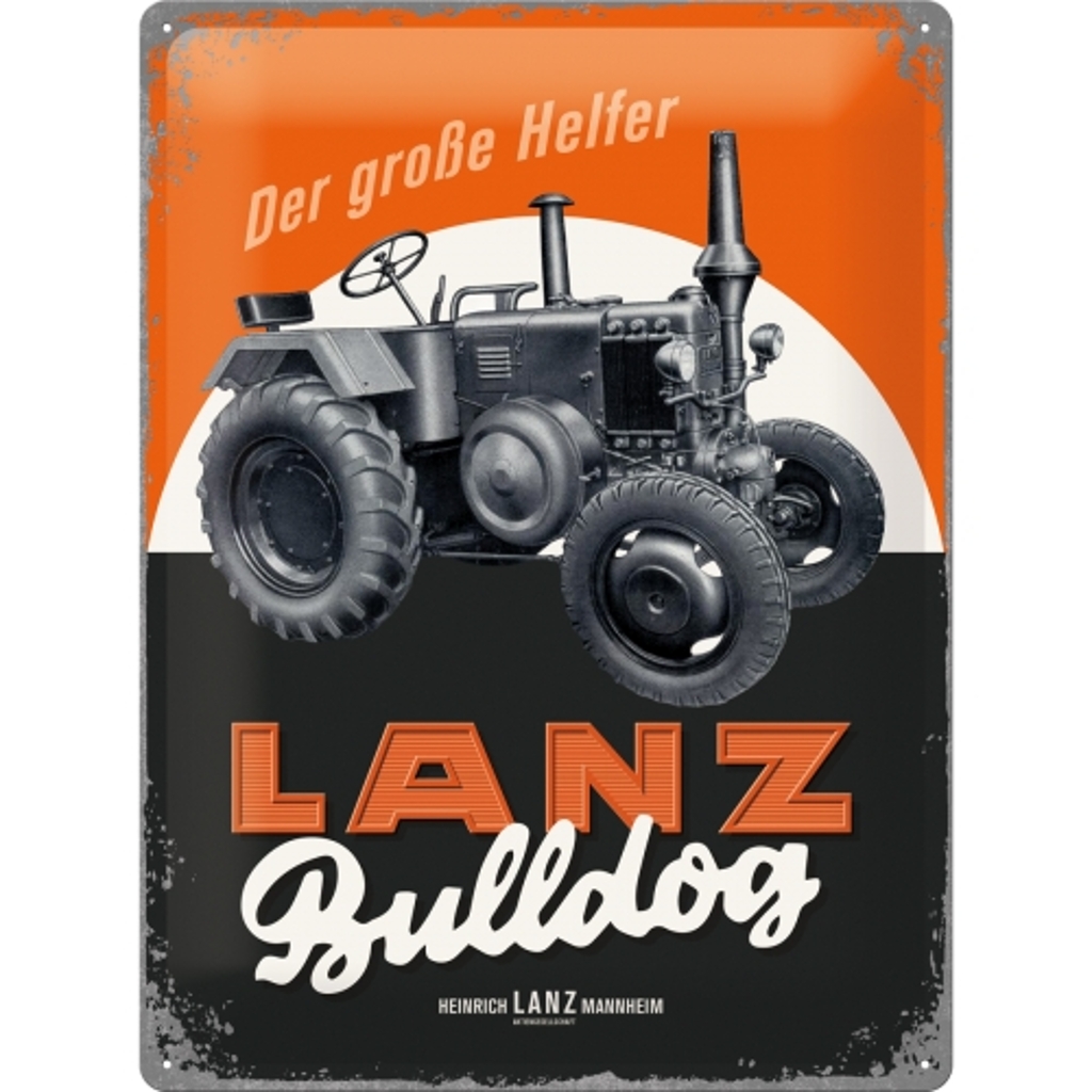 Blechschild Lanz Bulldog Der groe Helfer-1