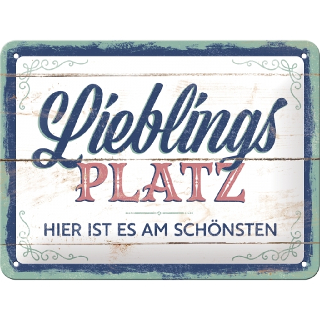 Blechschild Lieblingsplatz-1