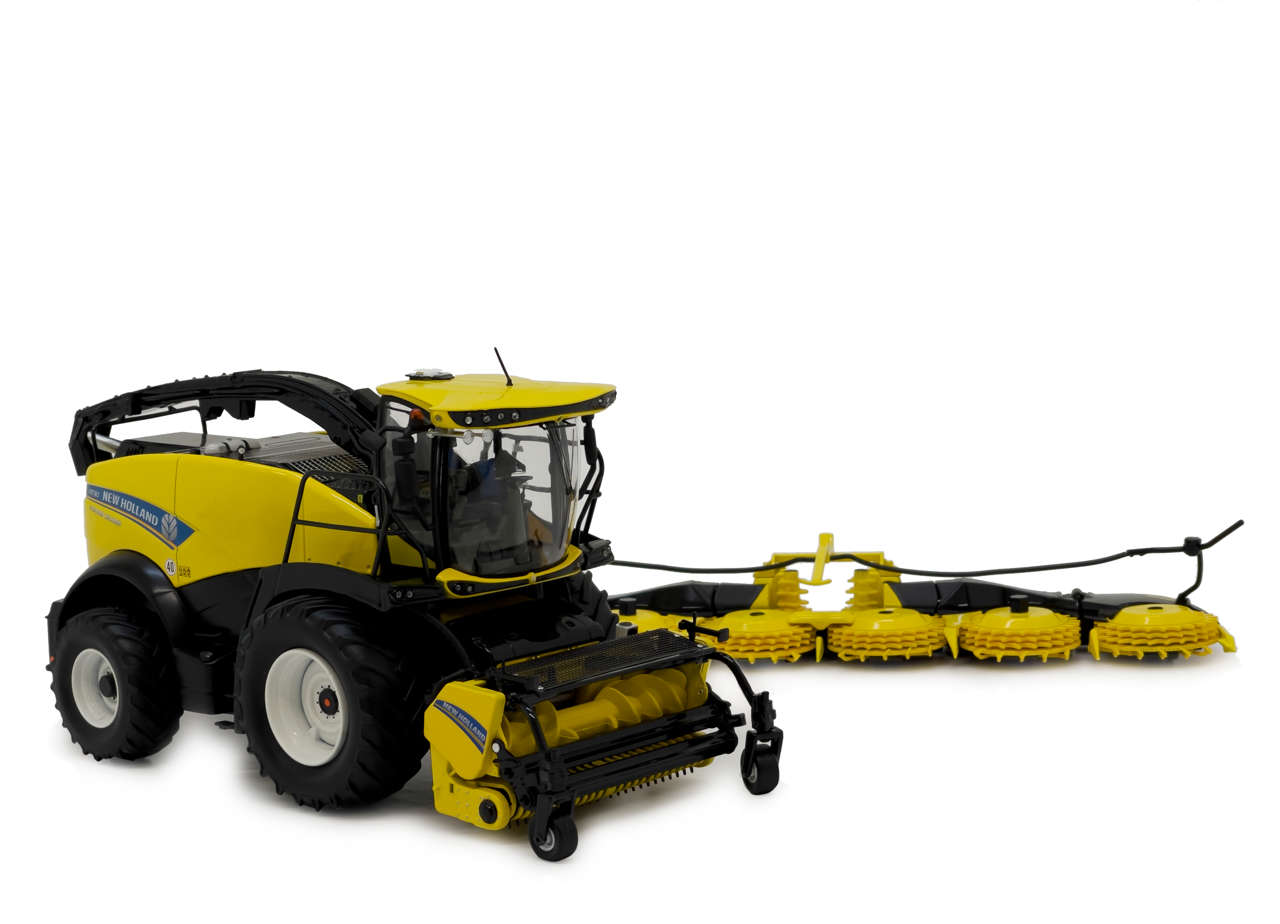 New Holland FR780 mit Maisgebiss und Pickup Modell von MarGe Models 1:32