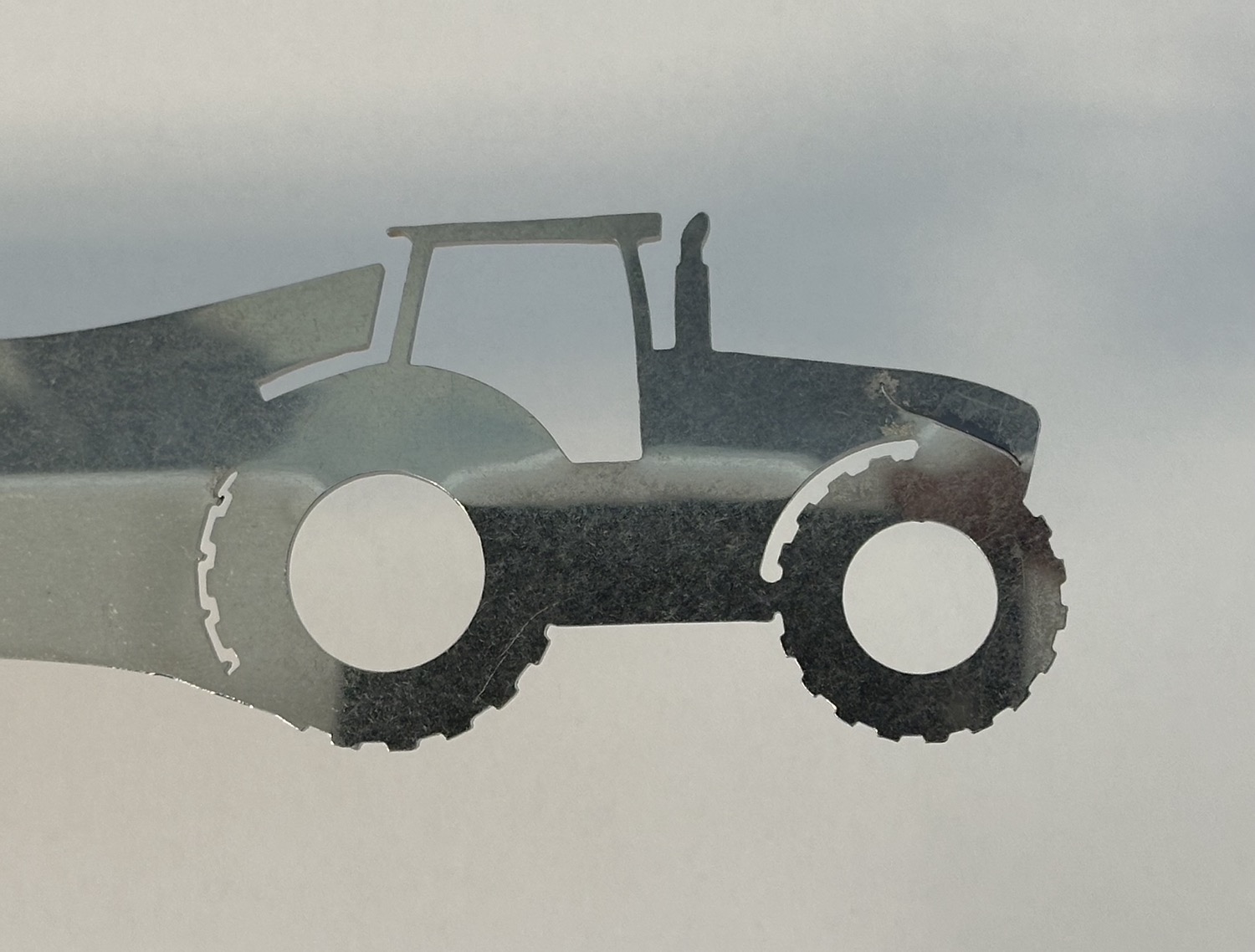 Grillzange Edelstahl lang Traktor modern