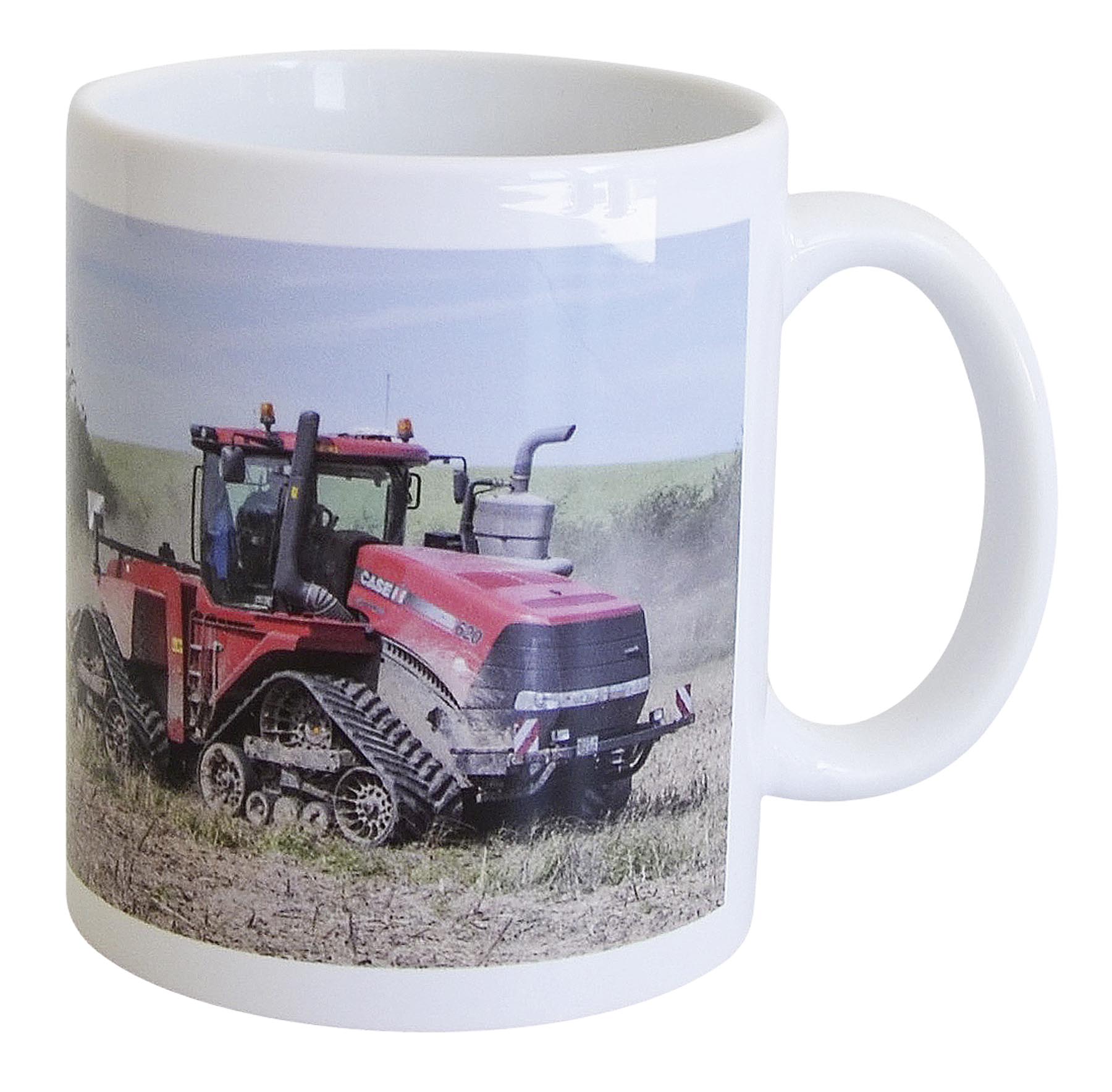 Becher mit Case IH Quadtrac Raupenschlepper