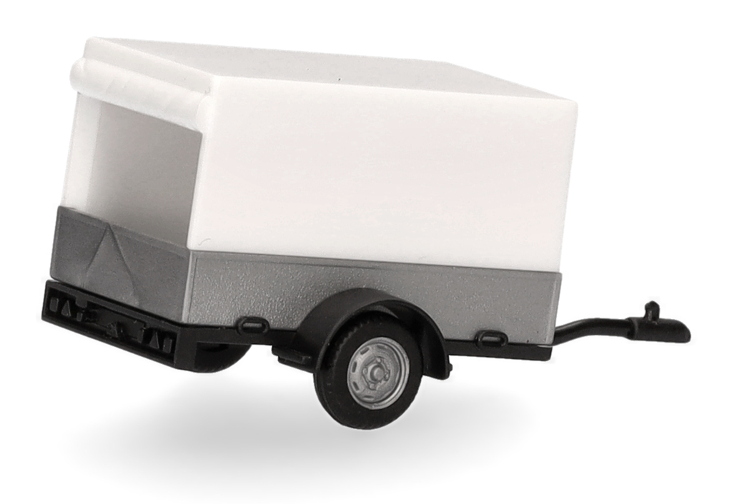PKW-Planenanhänger 1-achs Modell von herpa 1:87